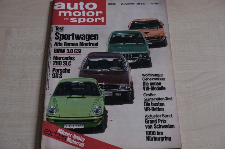 Deckblatt Auto Motor und Sport (13/1975)